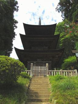 長野県-大法寺-国宝-三重塔 長野県-大法寺-国宝-三重塔の写真