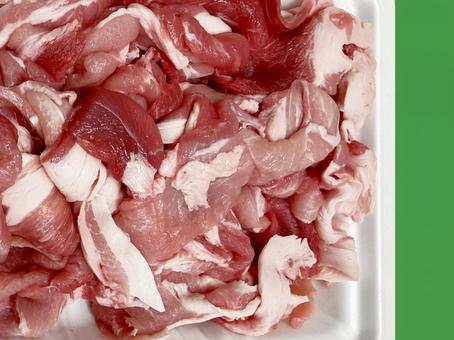 豚肉 豚肉,豚小間切れ,切り落としの写真素材