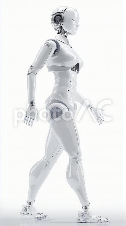 人工知能を搭載したロボットの美しさ ロボット,ai,サイエンスフィクションの写真素材