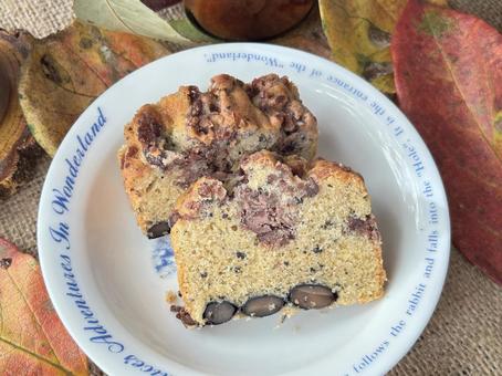 あんこと黒豆のパウンドケーキ パウンドケーキ,ケーキ,カフェの写真素材