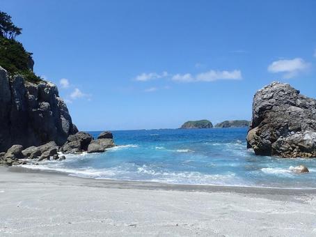 新島の海 新島,海,景色の写真素材