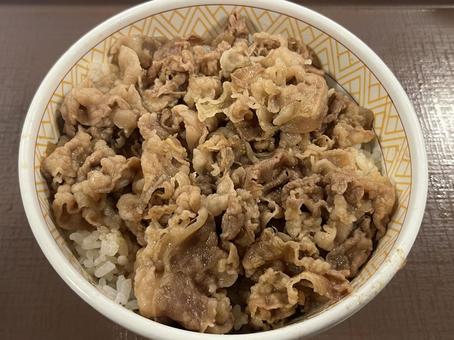 牛丼ネギ抜き 牛丼ネギ抜き 牛丼,すき家,ネギ抜きの写真素材