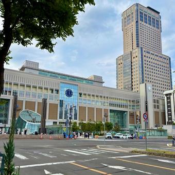 札幌駅 札幌駅 札幌,駅,駅前の写真素材