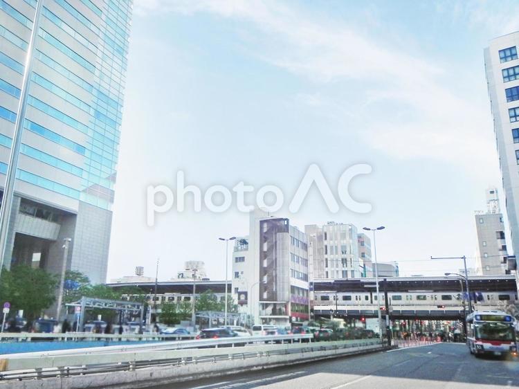 中目黒駅前　風景 中目黒駅,中目黒,駅前の写真素材