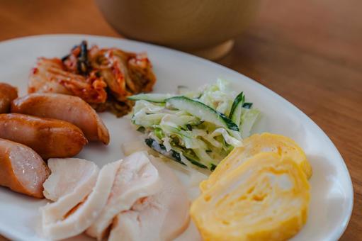 朝食プレート 朝食プレートの写真