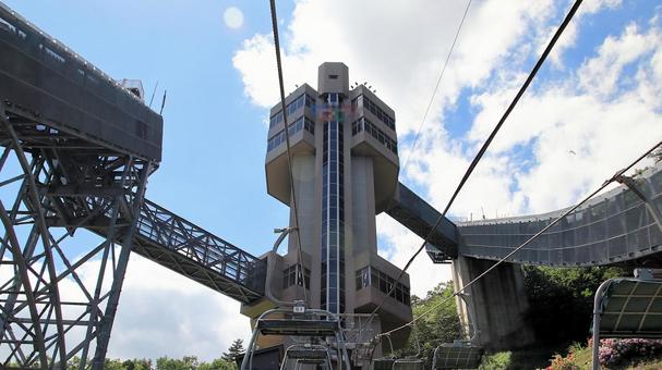 Photo, hakuba jump stadium, summer, lift, 