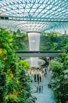 【シンガポール】ジュエル チャンギ空港 シンガポール,ジュエル,チャンギ空港の写真素材