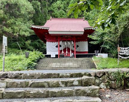 神社 神社 御座石神社,寺社仏閣,本殿の写真素材