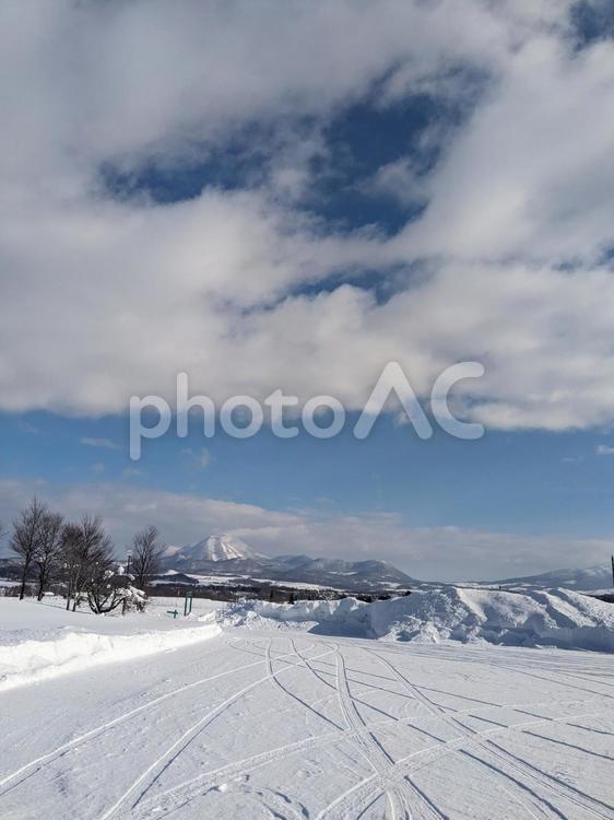 北海道ニセコの冬 ニセコ,北海道,雪の写真素材