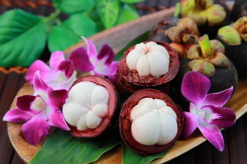 Photo, mangosteen, fruit, tropical fruits, 