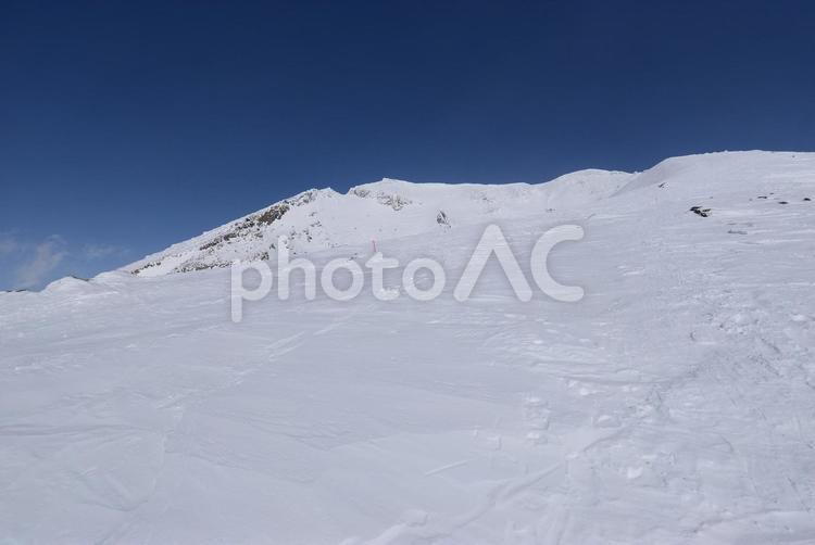 北海道の大雪山・旭岳の暖冬期 大雪山,旭岳,北海道の写真素材