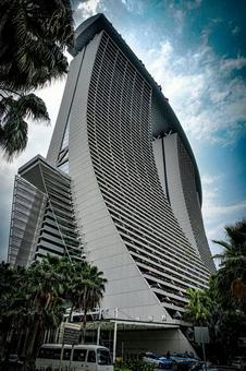 マリーナベイサンズ近景 マリーナベイサンズ,シンガポール,近景の写真素材