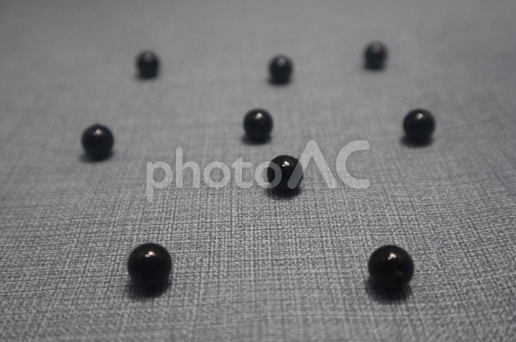 ハンドメイド　黒いビーズ ビーズ,ハンドメイド,黒の写真素材