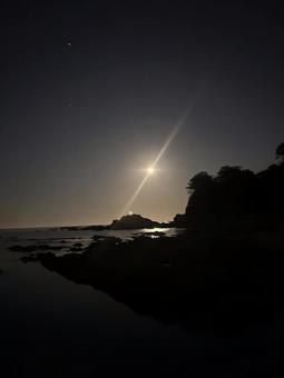夜の磯場 夜の磯場の写真