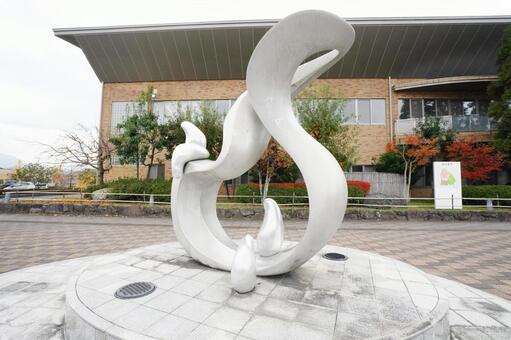 福岡 糟屋郡 シーメイトのモニュメント1 モニュメント,オブジェ,シーメイトの写真素材