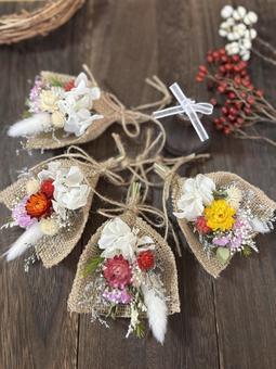 クリスマス　ガーランド　ドライフラワー 12月,クリスマス,クリスマスリースの写真素材