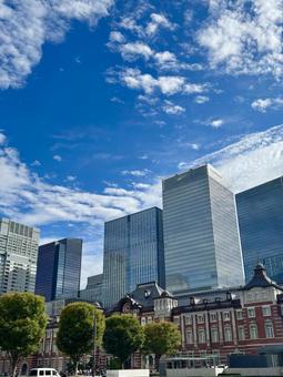 東京駅丸の内口 東京駅丸の内口 東京駅,丸の内,駅の写真素材