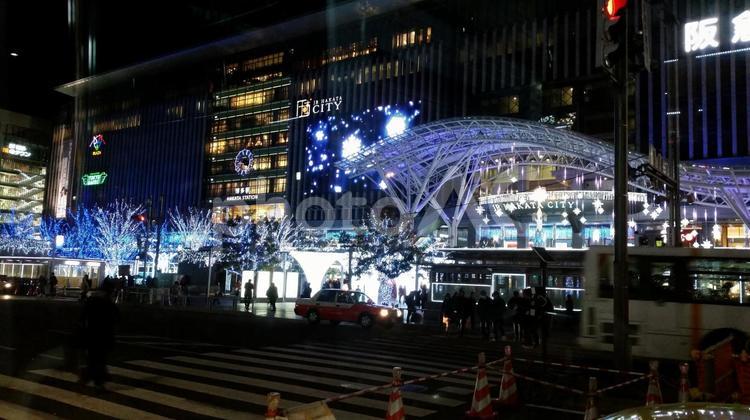 博多駅前イルミネーション博多駅前イルミネーション20 イルミネーション,ライトアップ,クリスマスの写真素材