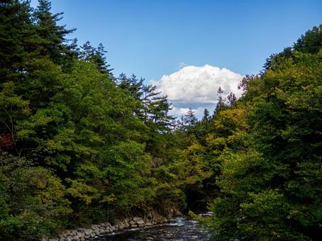 烏川渓谷緑地の清流 清流,ハイキング,マイナスイオンの写真素材