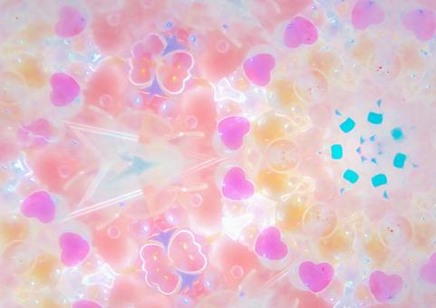 Kaleidoscope background, sequin heart close-up, JPG Kaleidoscope background, sequin heart close-up, JPG