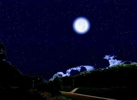夜の闇 夜の闇 暗闇,月,夜の写真素材