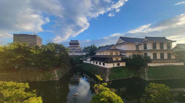 北九州市 小倉城 堀 北九州市役所 北九州市 小倉城 堀 北九州市役所の写真