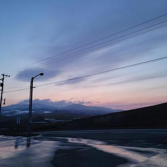 雨上がりの夕焼け 雨上がりの夕焼け 幻想的,素敵,綺麗の写真素材