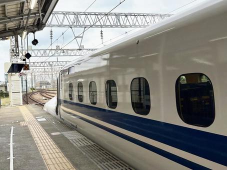 N700系新幹線 先頭部 新幹線,n700系,p編成の写真素材