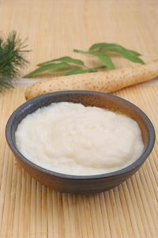 とろろ とろろ,山芋,すりおろしの写真素材