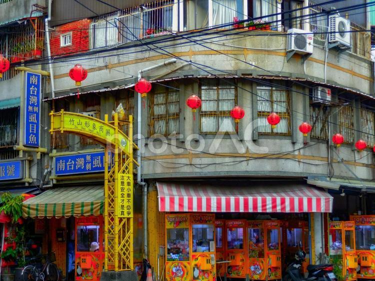 台湾-南投（竹山_竹山街並み風景） 海外,台湾,南投の写真素材