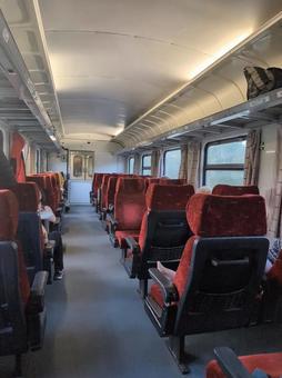 ブルガリア鉄道1等車両座席 ブルガリア鉄道1等車両座席の写真