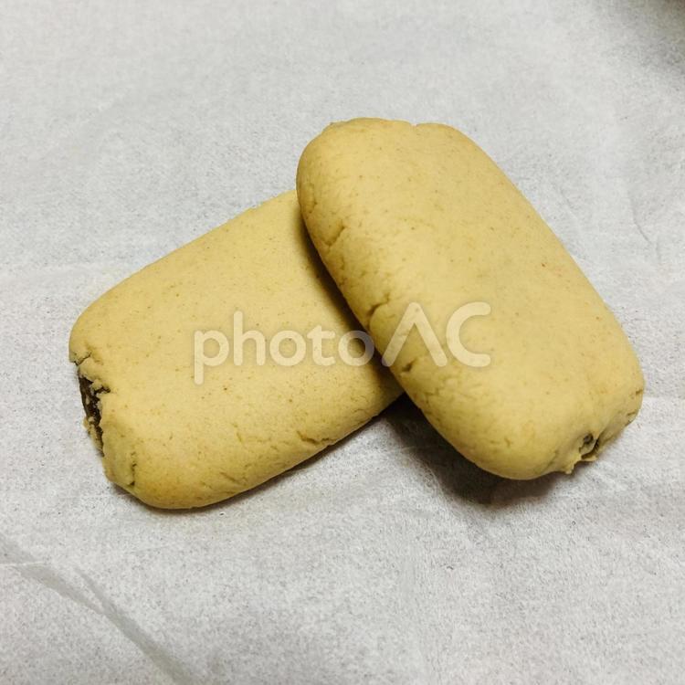 わらびもちのやわらかクッキー　2枚 おかし,お菓子,甘いの写真素材