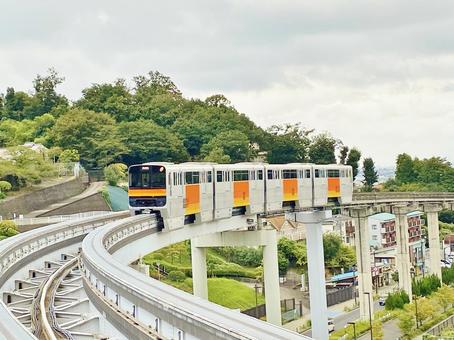 多摩モノレール 多摩モノレール 多摩モノレール,多摩動物公園,多摩動物公園駅の写真素材