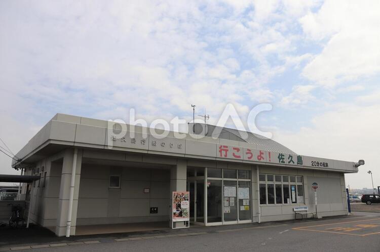 佐久島行き船乗り場 佐久島,船乗り場,海の写真素材