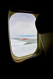 Airplane window, airplane, window, above the clouds, JPG