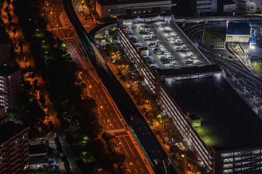 都市夜景 都市夜景 都市夜景,夜景,夜の写真素材