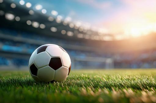 夢舞台の始まりを告げるサッカーボールの写真