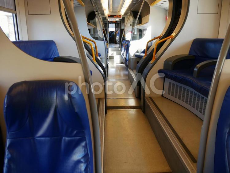 イタリアの列車の車内 イタリア,列車,電車の写真素材