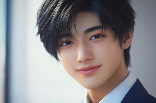 イケメン日本人（スーツ）の写真