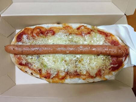 ソーセージとキャベツのピザ ソーセージとキャベツのピザ,ピザ,テイクアウトの写真素材