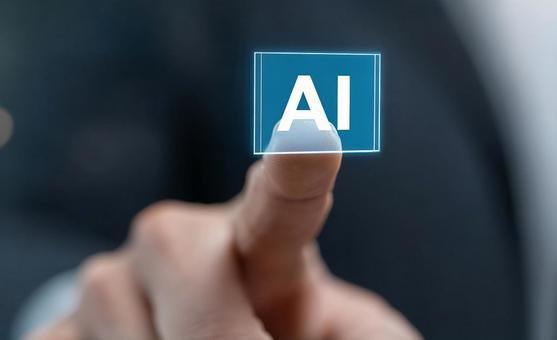 デジタルインターフェースのタッチ操作の写真