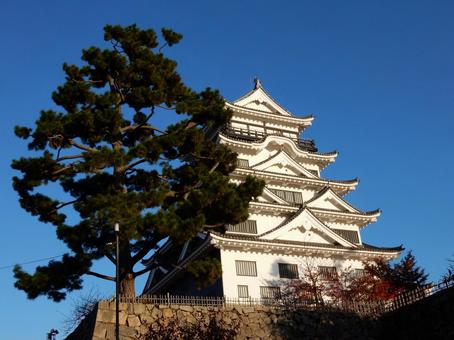 【風景写真】福山城が見える風景 福山城,天守閣,天守の写真素材