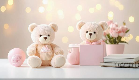 クマのぬいぐるみの写真