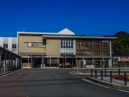 【山口県】下関市・長府駅 長府駅,駅,下関の写真素材