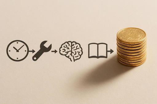 努力の連鎖が生む富(時間と知識の価値) 努力の連鎖が生む富(時間と知識の価値)の写真