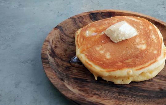 バターとハチミツのパンケーキ バターとハチミツのパンケーキ パンケーキ,バター,ハチミツの写真素材