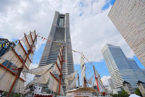 みなとみらいの風景 みなとみらいの風景 みなとみらい,横浜,yokohamaの写真素材