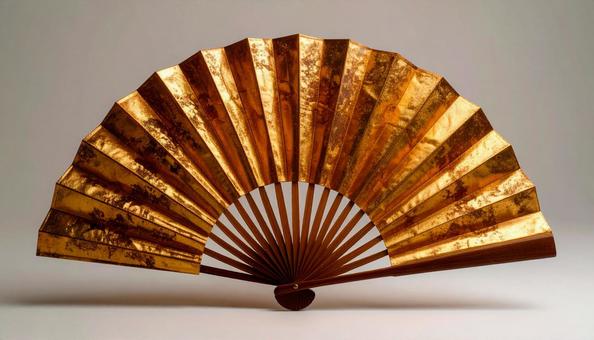 金色の扇 金色の扇の写真