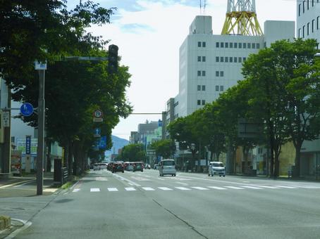 青森市内の国道4号 青森市内の国道4号 国道4号,国道,青森市の写真素材