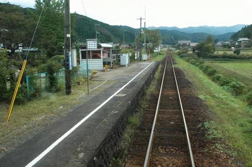 田舎の駅 田舎の駅の写真